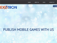 Tablet Screenshot of exotron.com